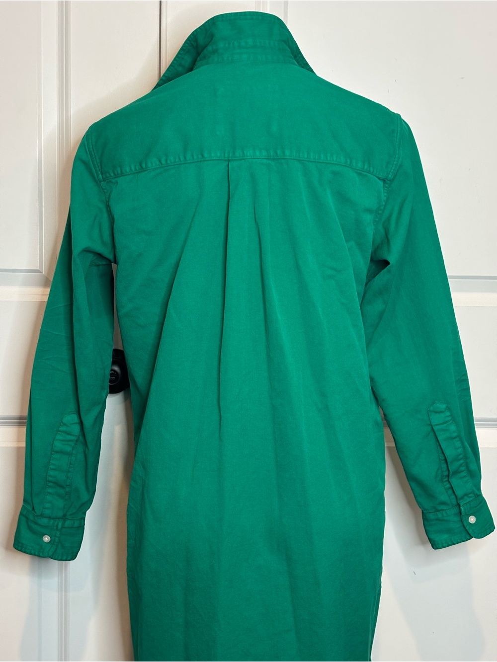 Frank & Eileen Clover Green Cotton Rory Maxi Shirt Dress S - Picture 6 of 9